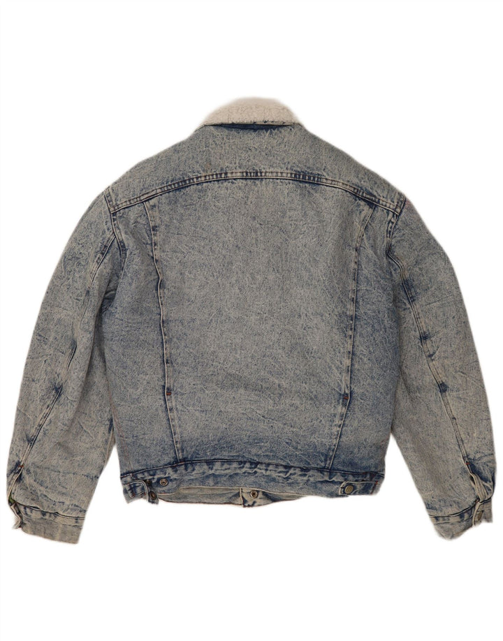 Rifle Herren Sherpa Jeansjacke UK 40 Large Blau