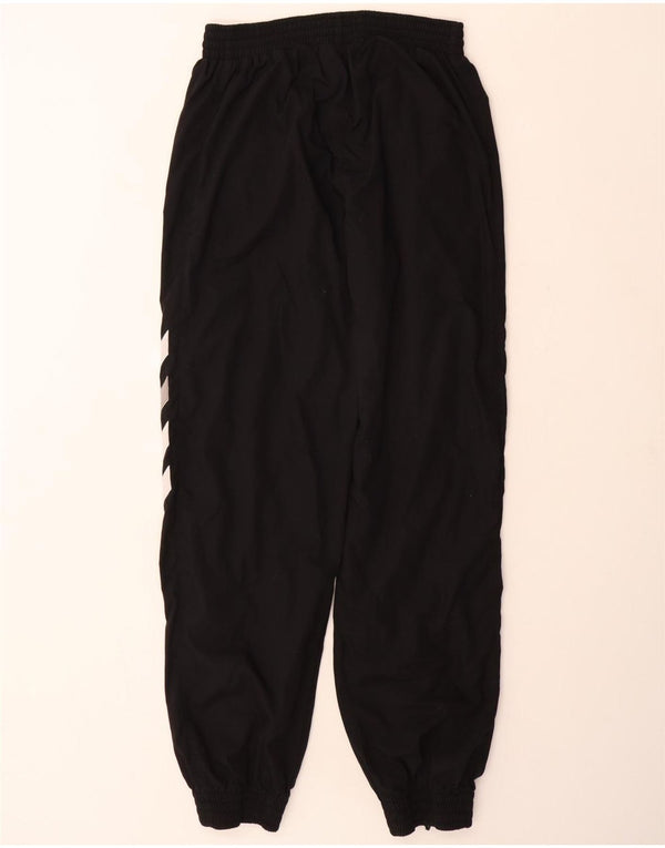 HUMMEL Boys Graphic Tracksuit Trousers Joggers 15-16 Years XL  Black