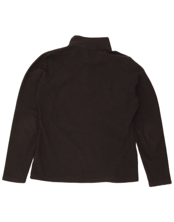 The North Face Damen-Fleecepullover mit Reißverschluss am Hals, UK 16, Größe L, Schwarz, Polyester