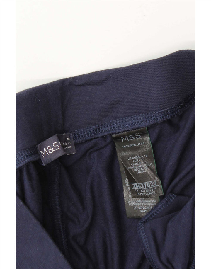 Marks & Spencer Damen-Trainingshose, Gr. 40, Marineblau, Viskose