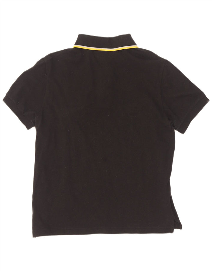 Fred Perry Herren-Poloshirt, mittelschwarz, gestreift, Baumwolle