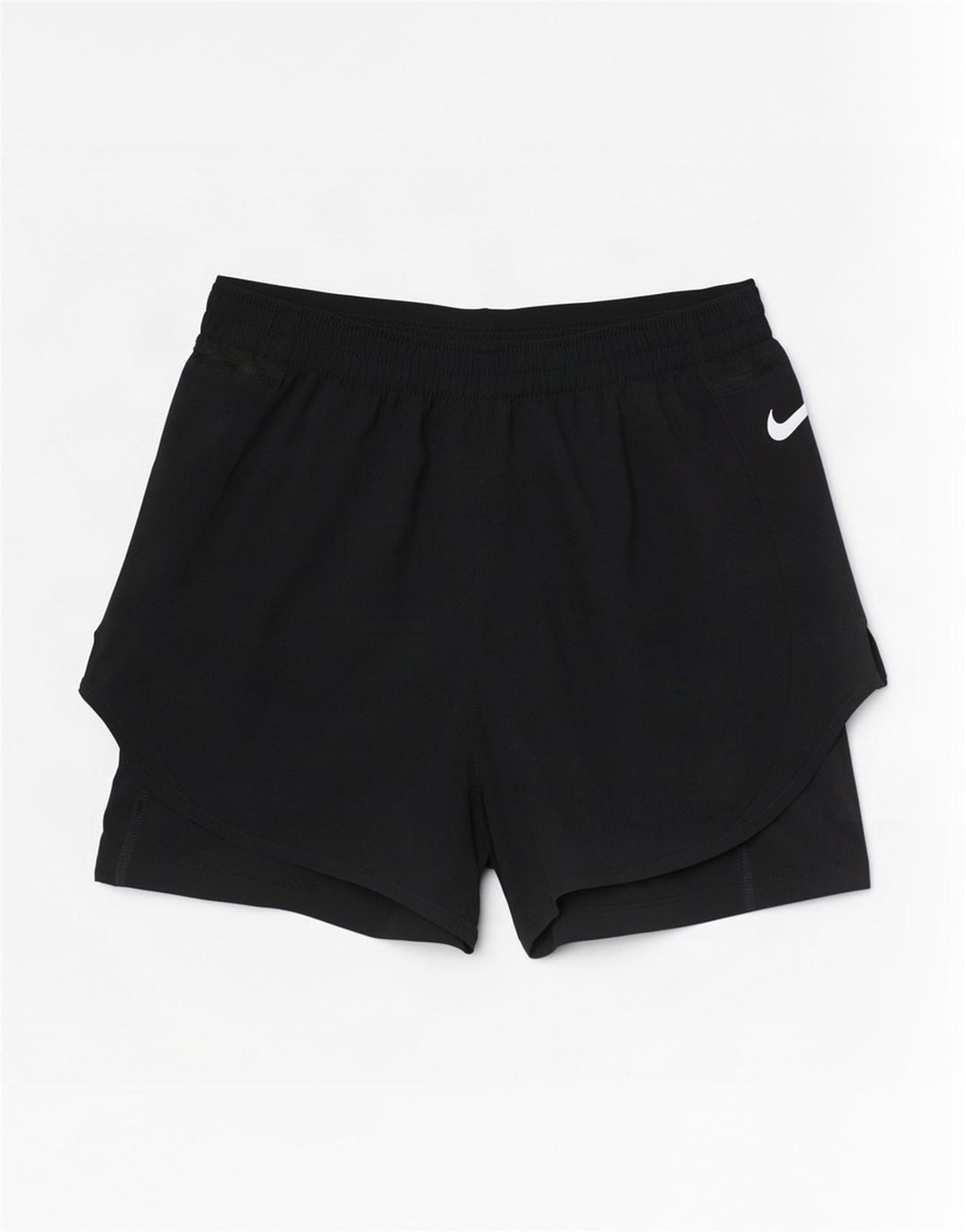 Nike Damen Dri Fit Sport Shorts UK 12 Medium Schwarz Polyester