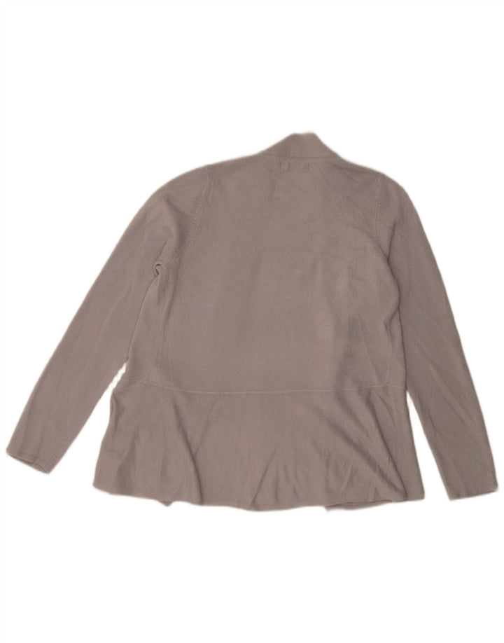 Marks & Spencer Offener Damen-Cardigan-Pullover, Gr. 10, Small, Grau, Acryl