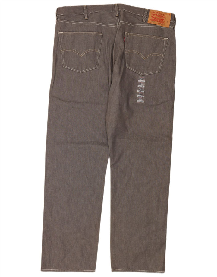 Levi's Herren 501 Straight Jeans W42 L32 Graue Baumwolle