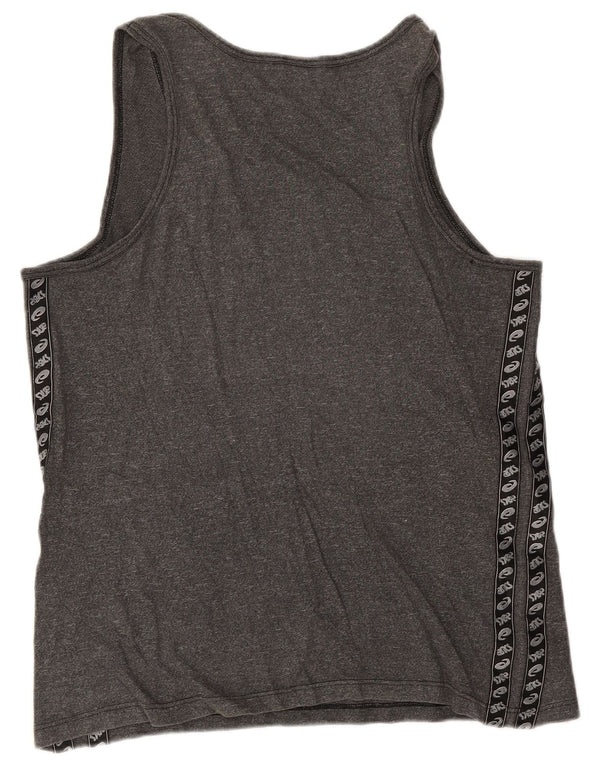 Asics Herren Graphic Vest Top XL Grau gefleckte Baumwolle