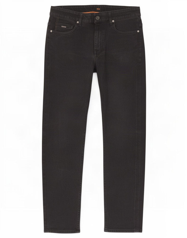 Hugo Boss Herren Slim Jeans W32 L30 Schwarze Baumwolle