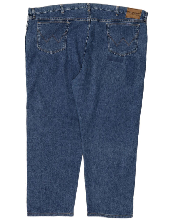 WRANGLER Herren Straight Jeans W50 L28 Blaue Baumwolle