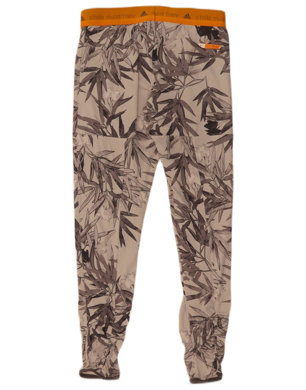 Adidas Damen Stella McCartney Graphic Leggings UK 8 Small Grau geblümt