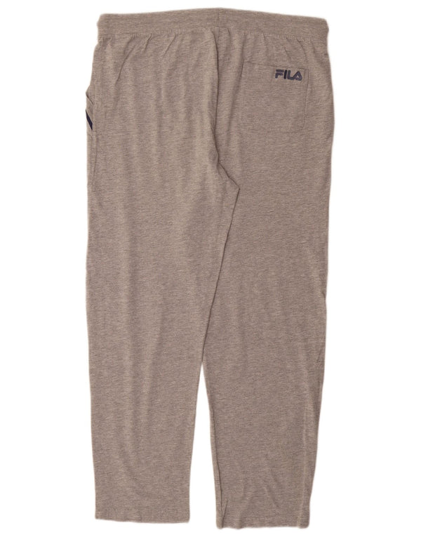 Fila Damen-Trainingshose, UK-Größe 44, große grau gefleckte Baumwolle
