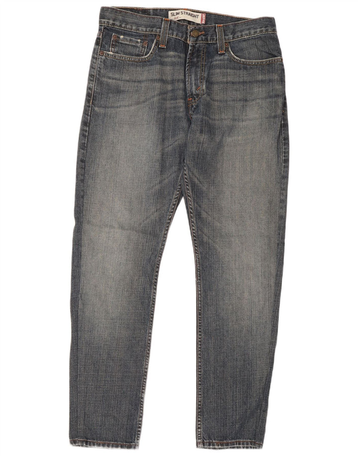 Levi's Herren 514 Slim Straight Jeans W32 L30 Blaue Baumwolle