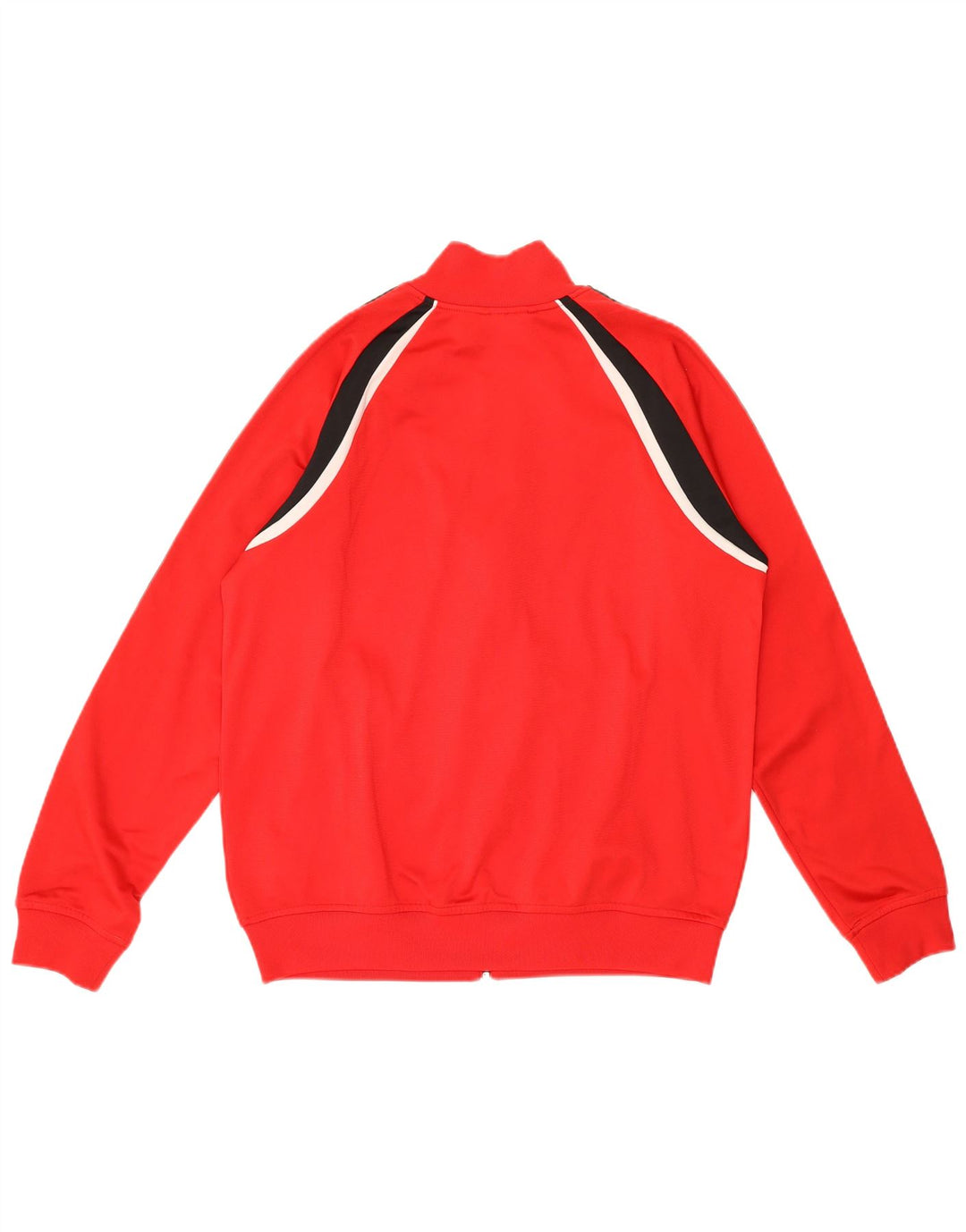 ADIDAS Boys Tracksuit Top Jacket 15-16 Years Red Colourblock Polyester