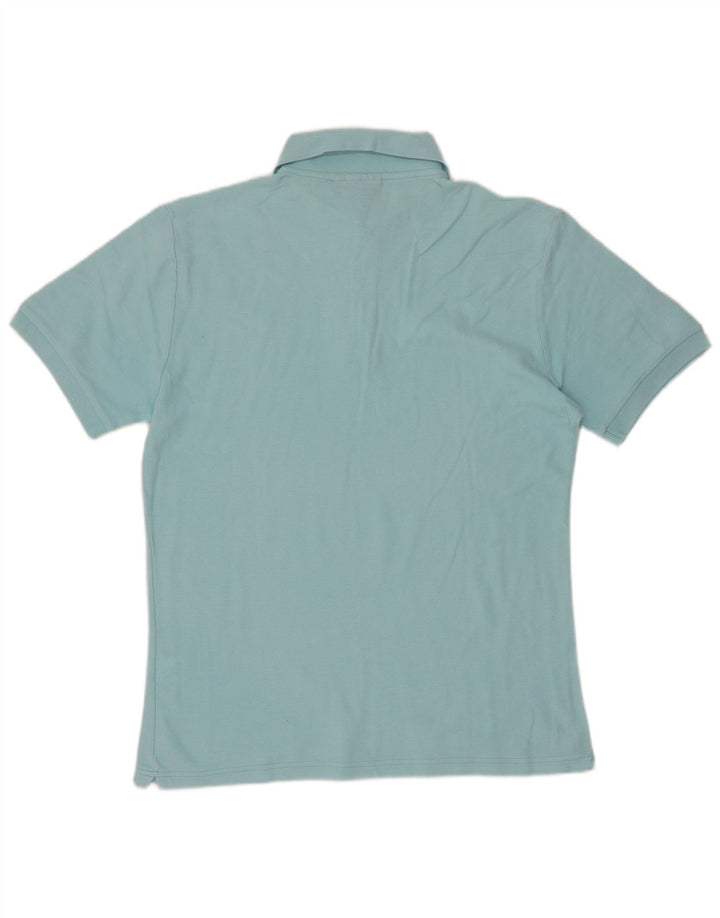 Diadora Herren-Poloshirt aus mittelblauer Baumwolle