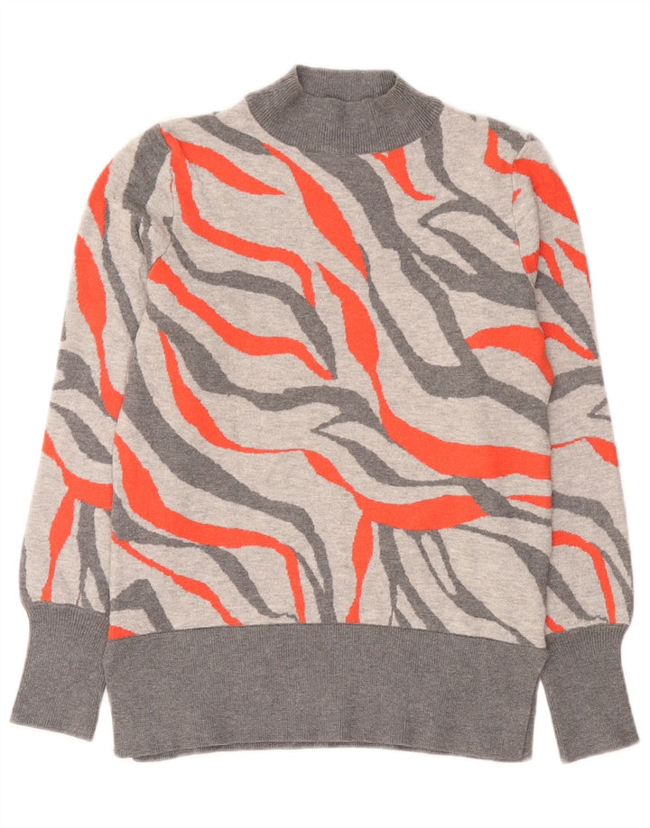 Marks & Spencer Damen-Pullover mit Rollkragen, Gr. 10, Größe S, Grau