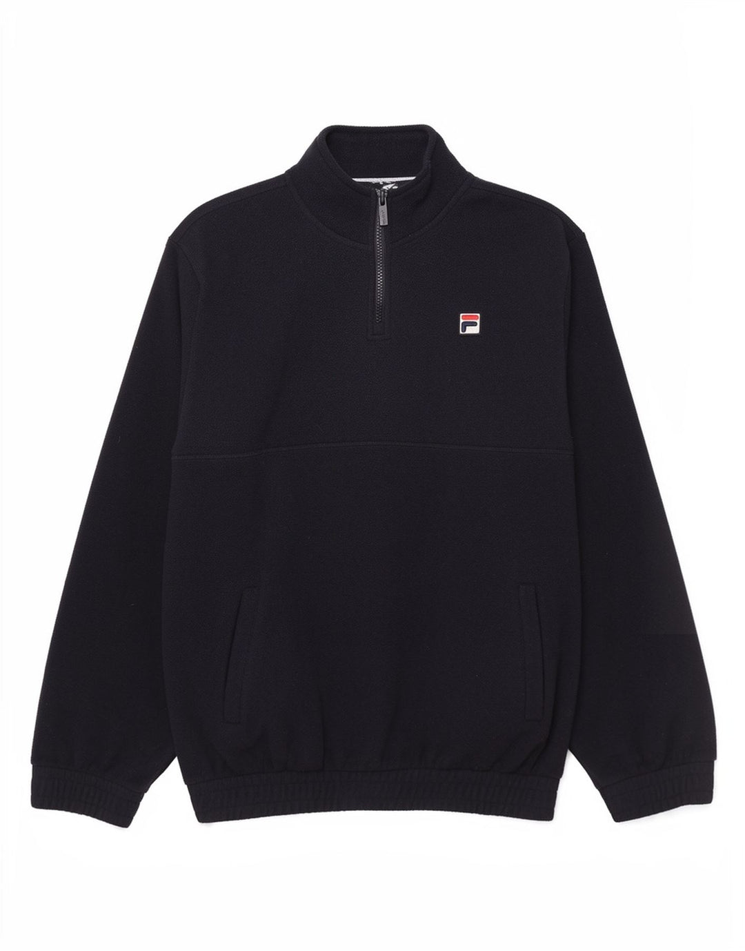 Fila Herren-Fleecepullover mit Reißverschluss am Hals, mittelgroß, Marineblau