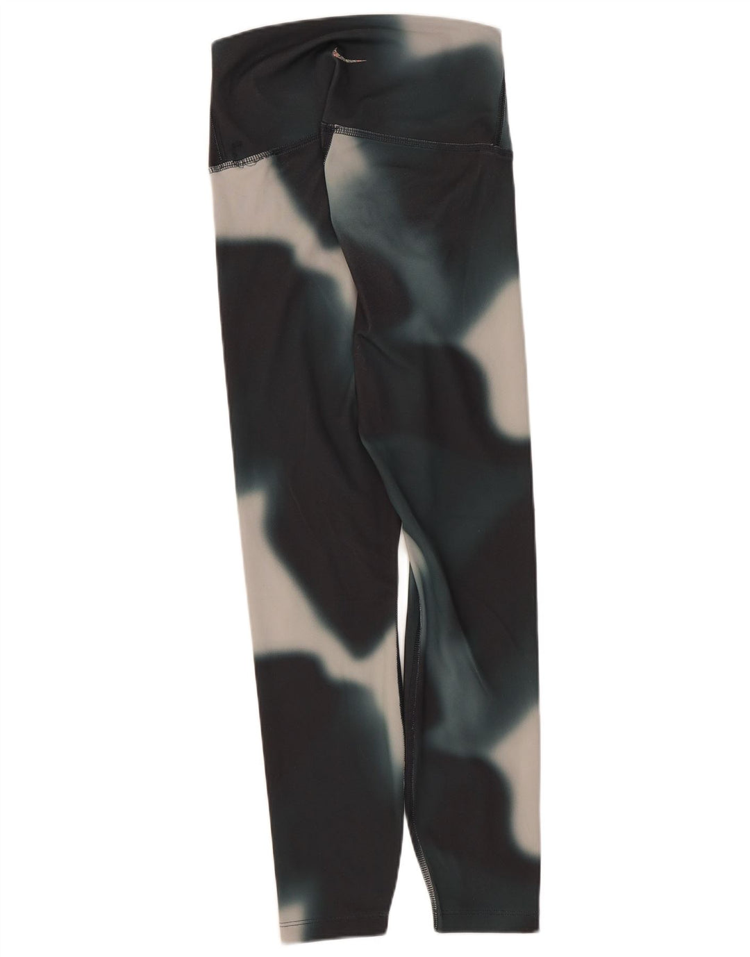 Nike Damen Dri Fit Leggings UK 10 Small Black Tie Dye