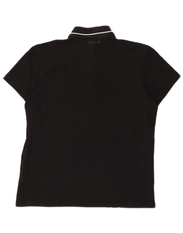 Just Cavalli Herren Poloshirt IT 48 Small Schwarz Baumwolle