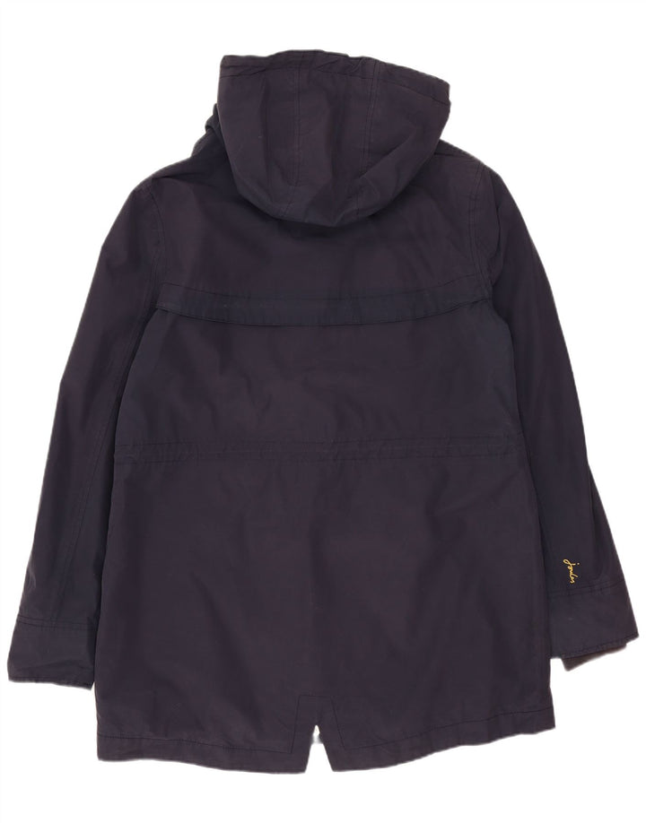 Joules Damen-Regenjacke mit Kapuze, übergroß, Größe S, Marineblau, Baumwolle