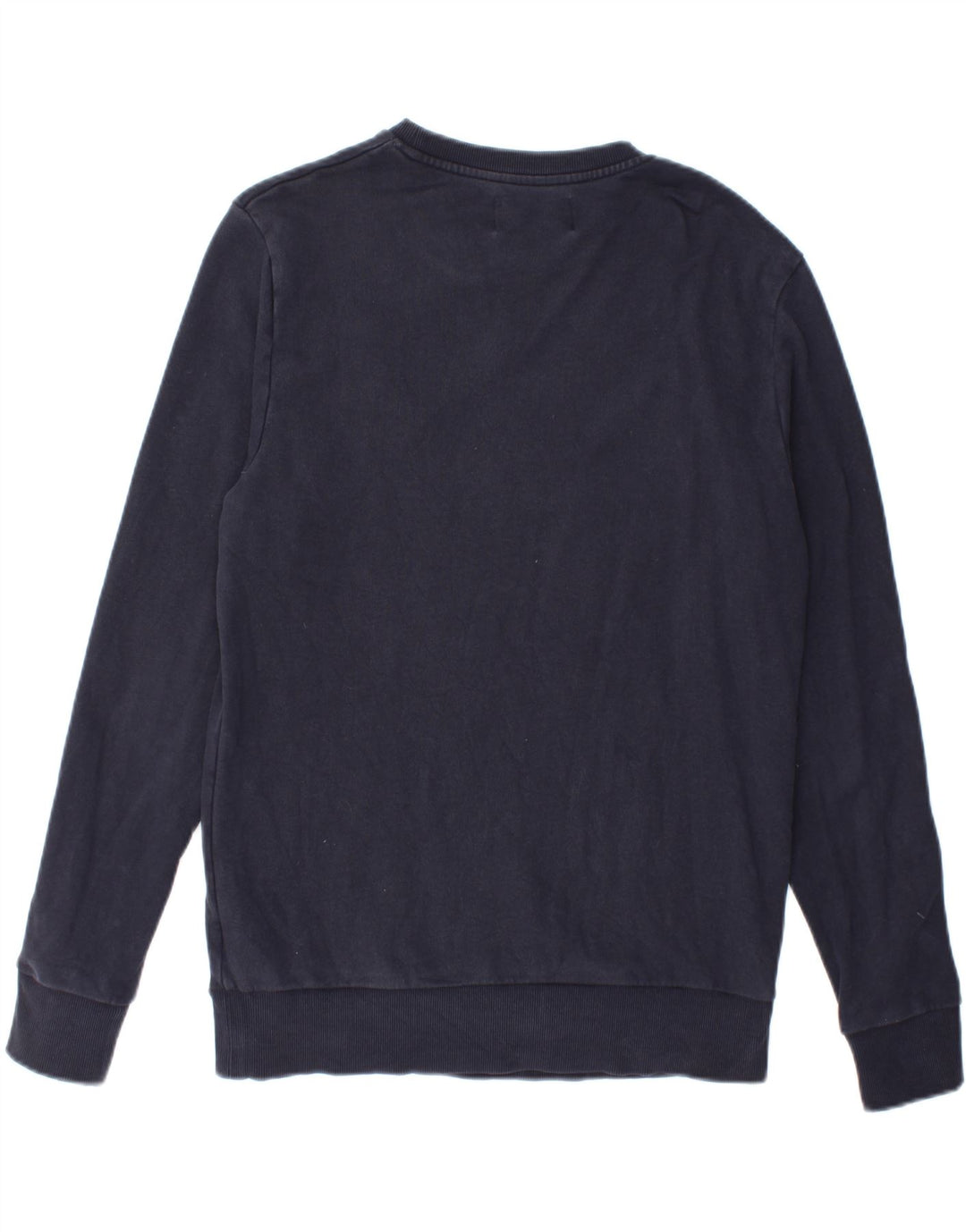 CALVIN KLEIN JEANS Mens Graphic Sweatshirt Jumper Medium Navy Blue Cotton Vintage Calvin Klein Jeans and Second-Hand Calvin Klein Jeans from Messina Hembry 