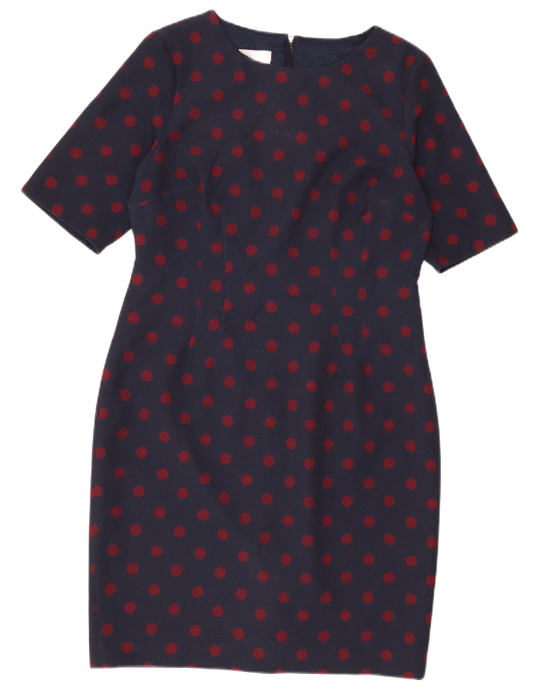 Hobbs Damen-Etuikleid, UK 14, mittelmarineblau gepunktetes Polyester