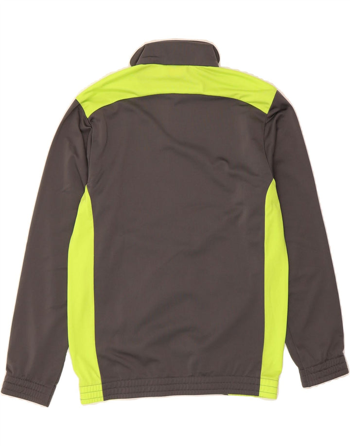 PUMA Boys Tracksuit Top Jacket 13-14 Years Grey Colourblock Vintage Puma and Second-Hand Puma from Messina Hembry 