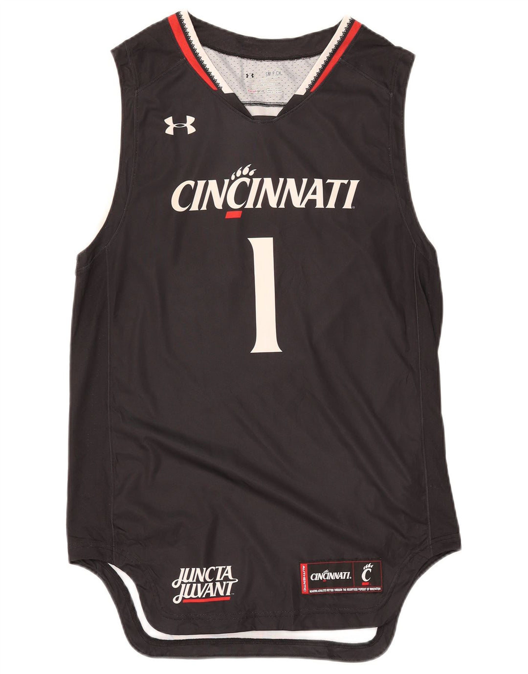 UNDER ARMOUR Mens Cincinnati Graphic Vest Top Small Black Polyester