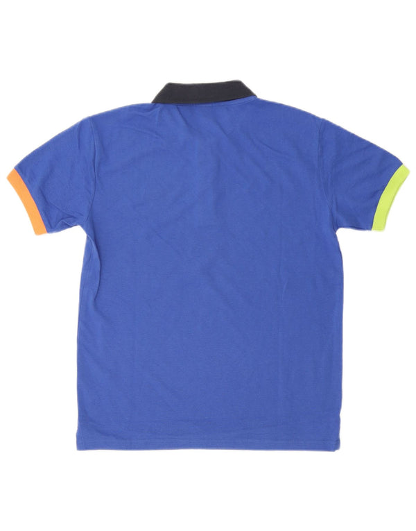 North Sails Jungen-Poloshirt, 13–14 Jahre, blaue Colourblock-Baumwolle