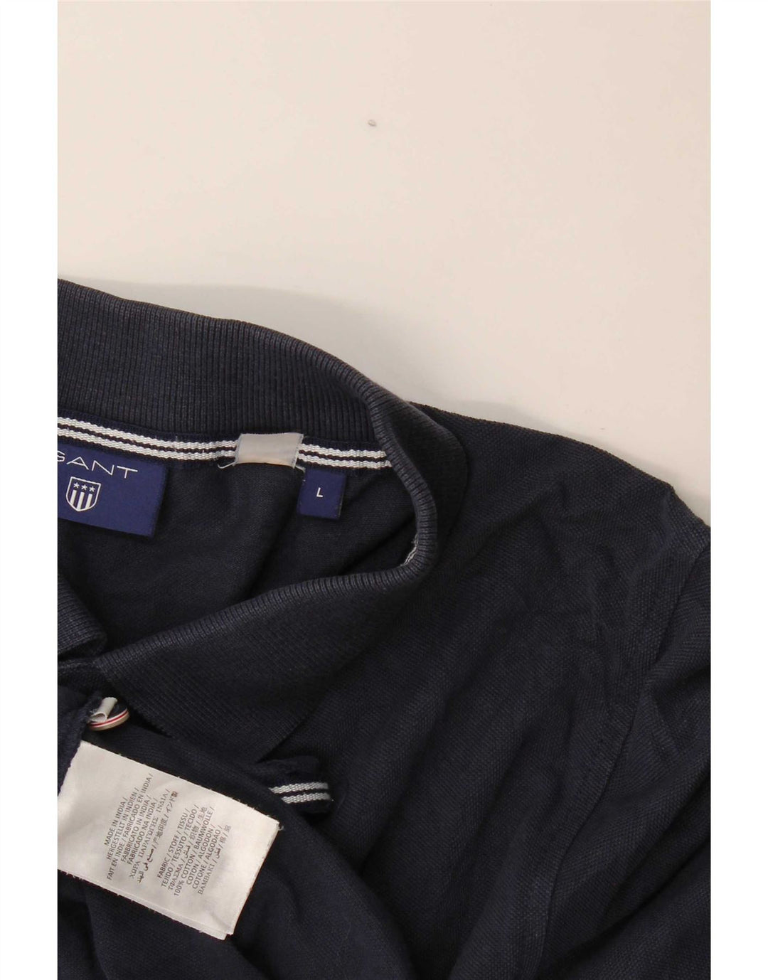 Gant Herren-Poloshirt, groß, marineblau, Baumwolle