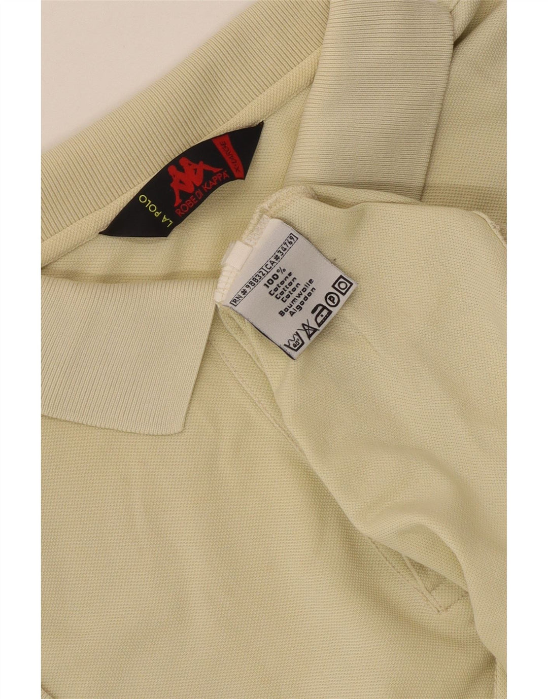 Kappa Herren Poloshirt XL Beige Baumwolle