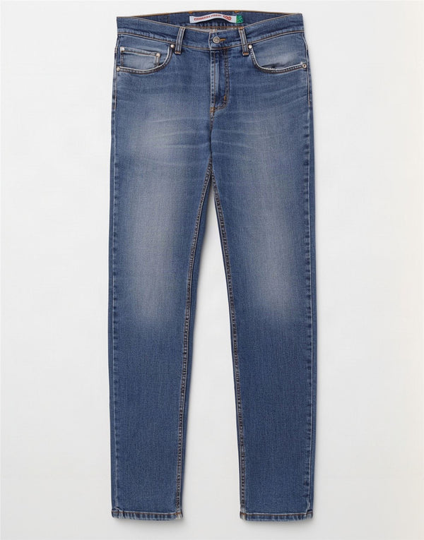 Carrera Mens 700 Distressed Slim Jeans W33 L34 Blue Cotton