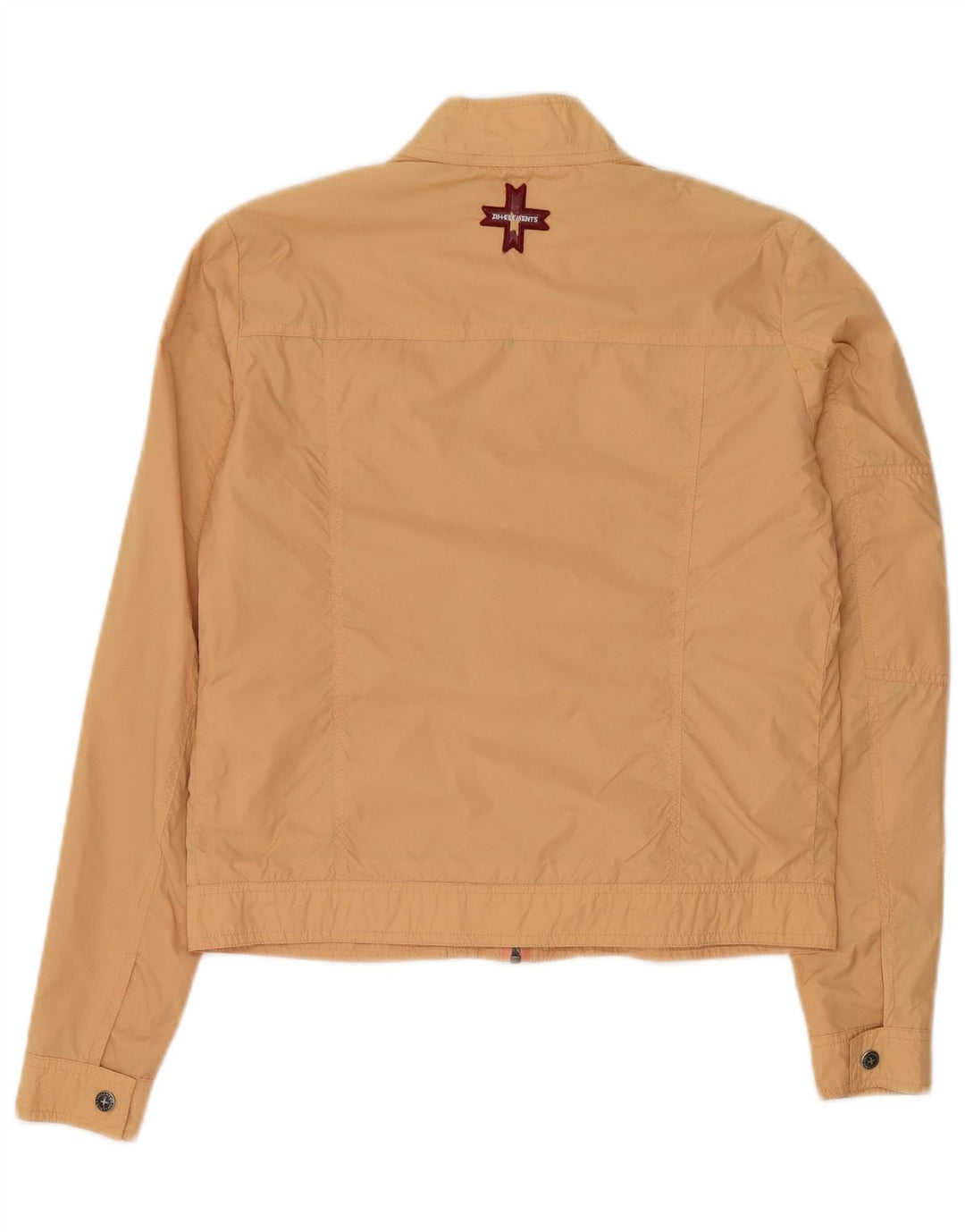 Zu Elements Damen Crop Bomberjacke UK 10 Small Beige Polyamid