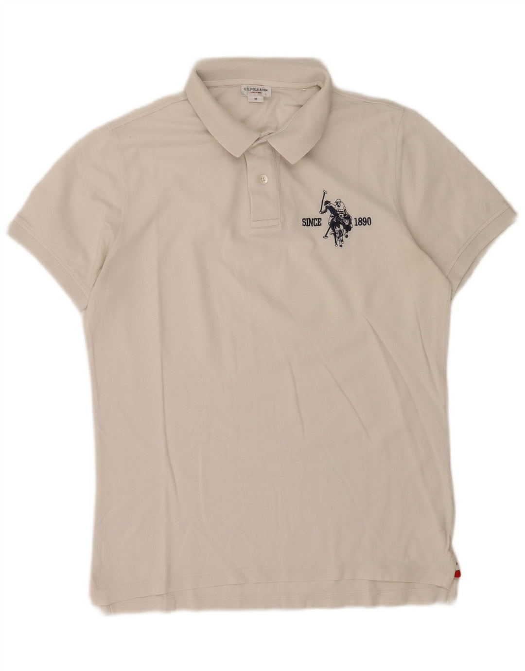 U.S. Polo Assn. Herren-Grafikhemd Mittelweiß