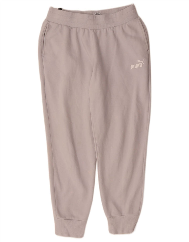 Puma Damen Trainingshose Jogger UK 14 Mittelgraue Baumwolle