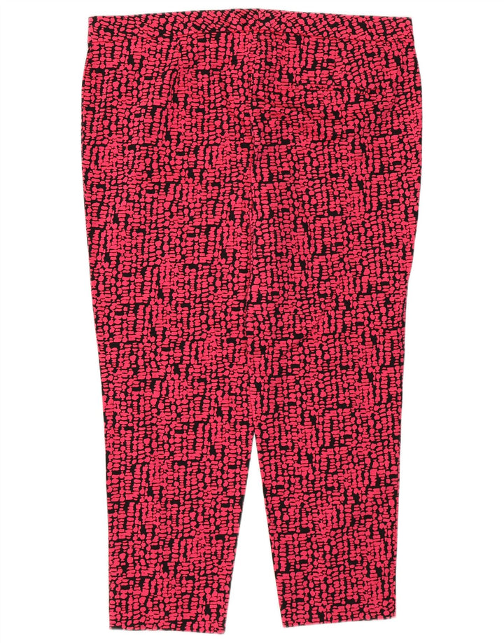 Marks & Spencer Damen-Hose mit abstraktem Muster, kurz geschnitten, UK 18, XL W38 L25 P