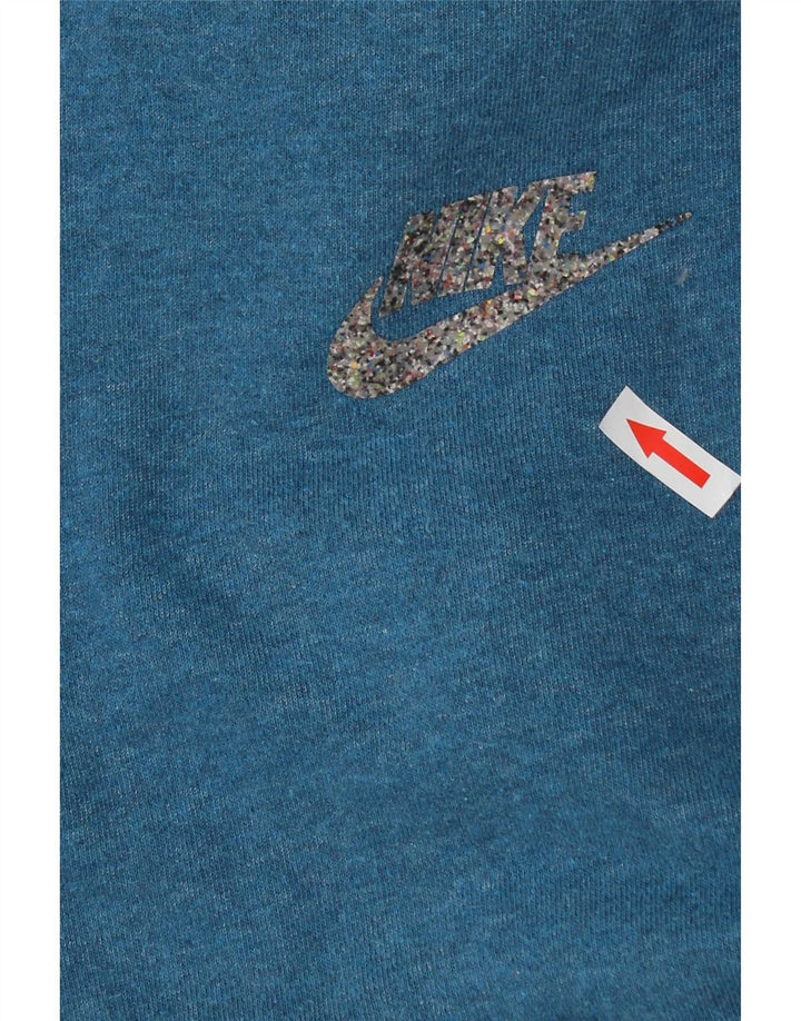 Nike Herren Kapuzenpullover, groß, aus blauer Baumwolle