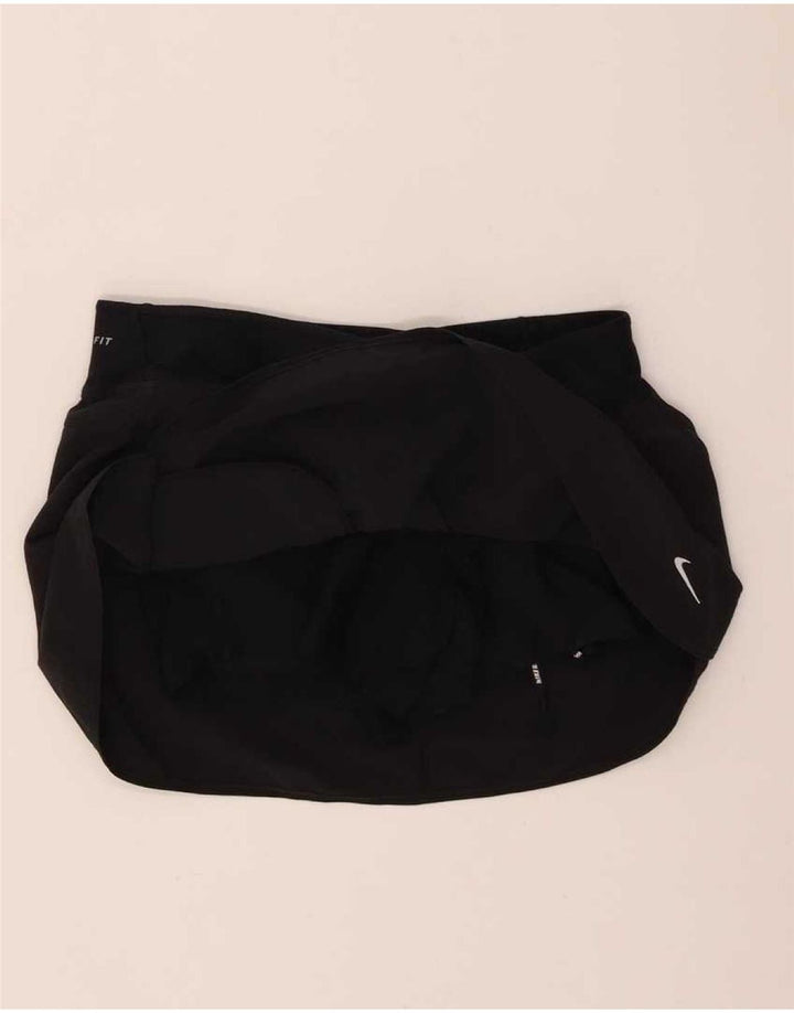 Nike Damen Dri Fit Skort UK 14 Mittelschwarzes Polyester