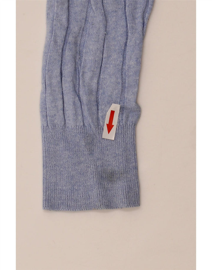 Marks & Spencer Damen-Pullover mit V-Ausschnitt, Gr. 10, Größe S, Blau
