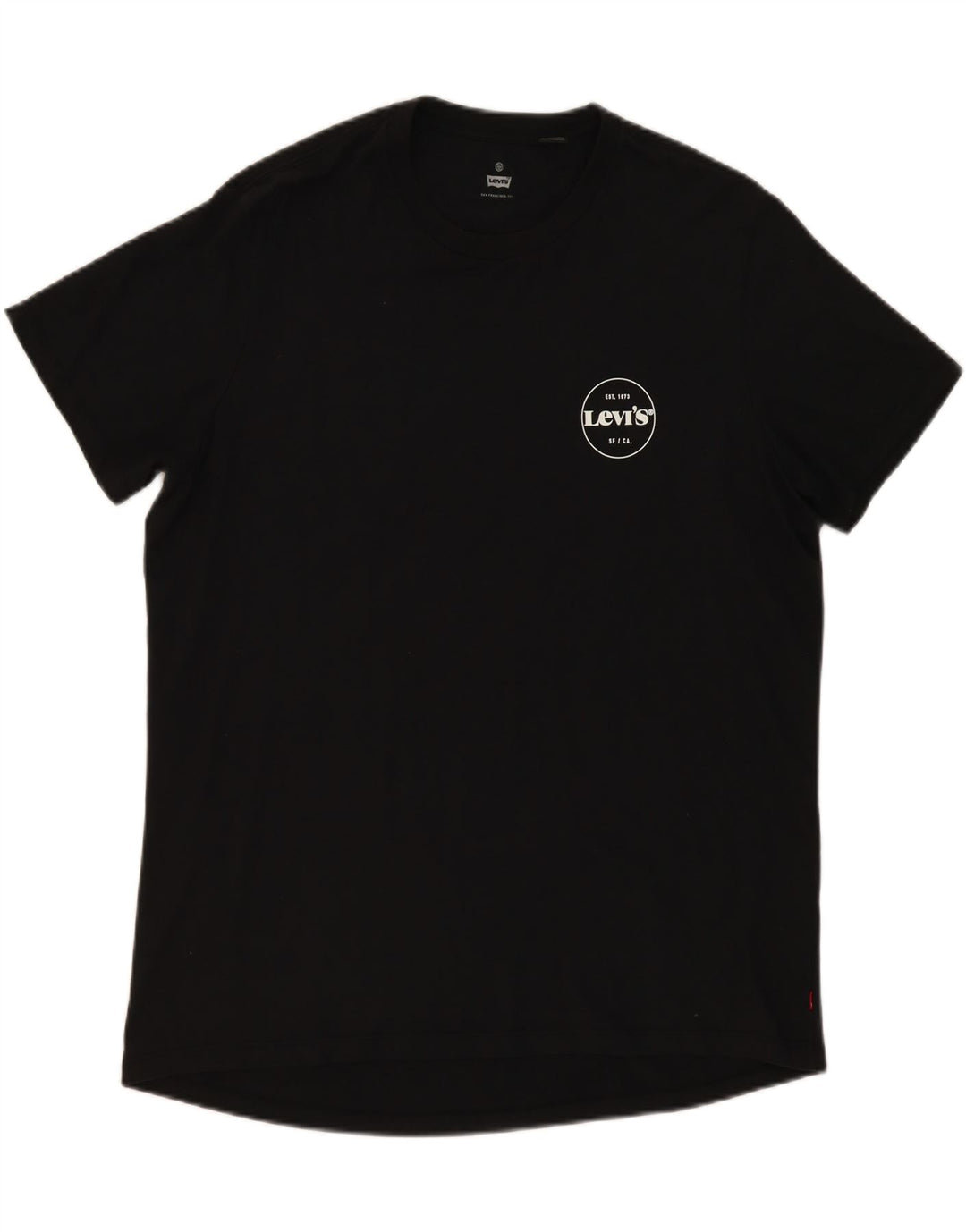 LEVI'S Mens T-Shirt Top XL Black Cotton Vintage Levi's and Second-Hand Levi's from Messina Hembry 