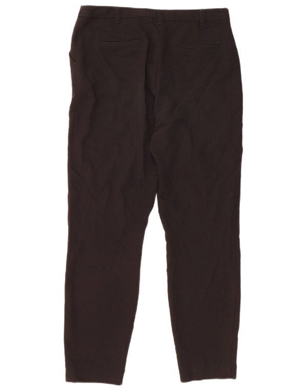 Topshop Damen Slim Anzughose UK 10 Small W30 L28 Schwarz Polyester