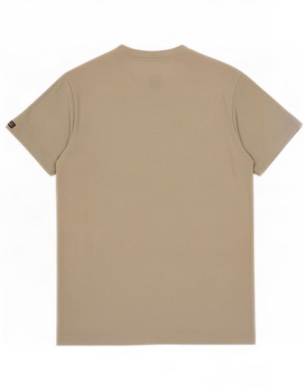 Columbia Damen T-Shirt Top UK 4 XS Beige Nadelstreifen Polyester