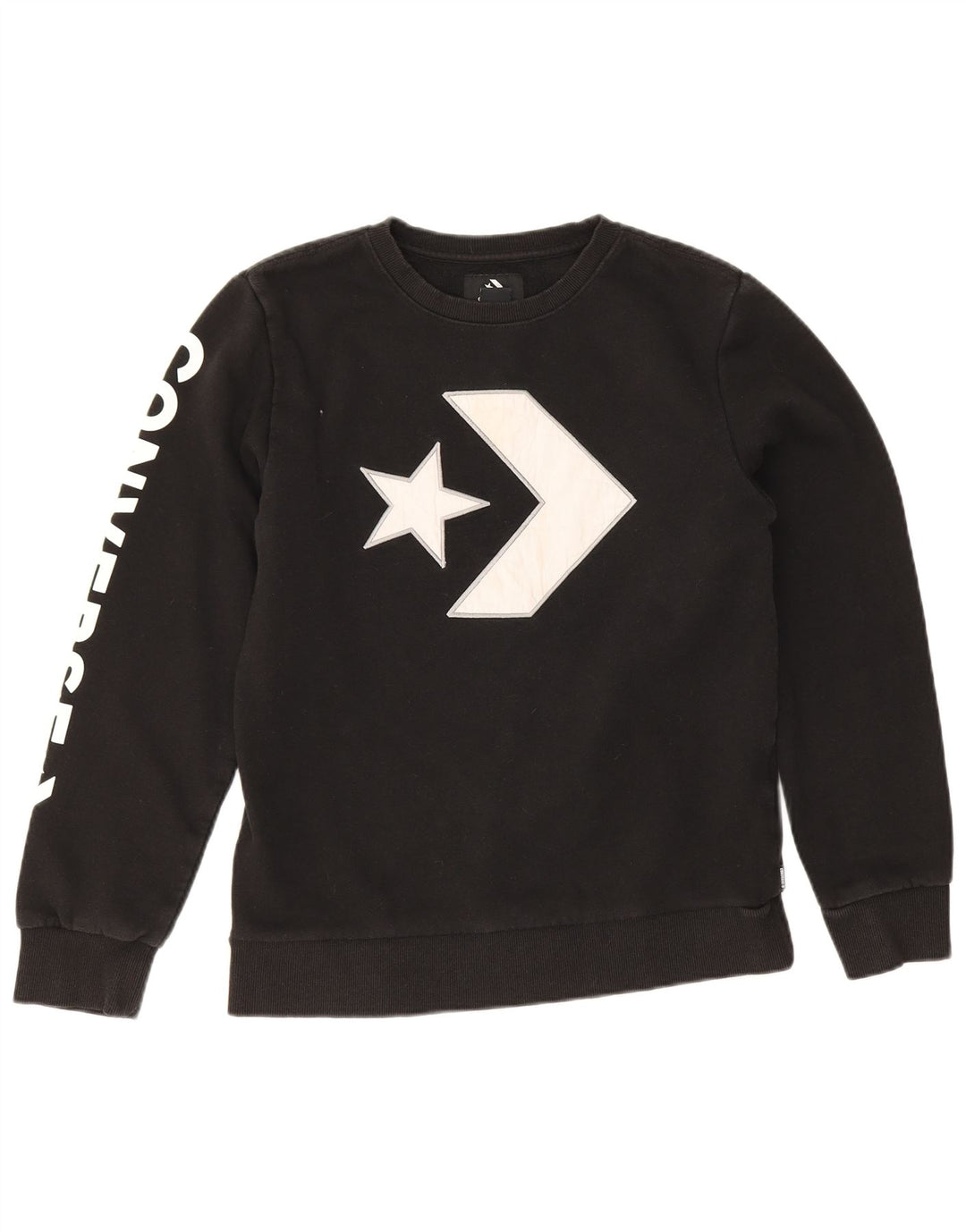 Converse Sweatshirt-Pullover mit Grafik für Jungen, 13–14 Jahre, XL, Schwarz