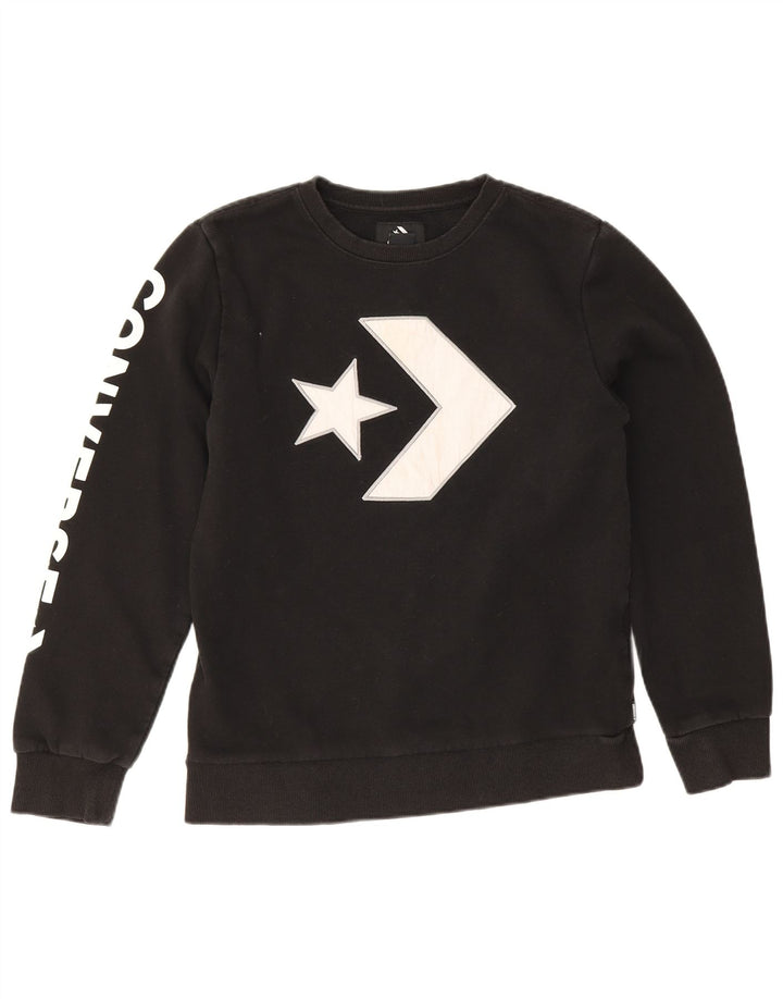 Converse Sweatshirt-Pullover mit Grafik für Jungen, 13–14 Jahre, XL, Schwarz
