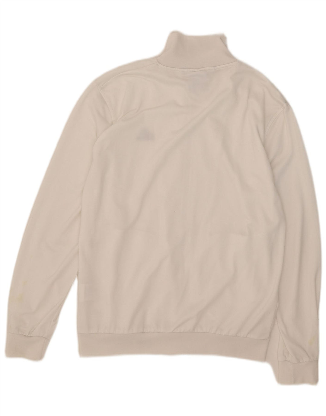 Adidas Herren-Trainingsanzug-Top-Jacke, großes weißes Polyester