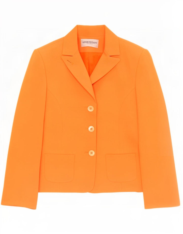 Sport Staff Damen 3-Knopf-Blazerjacke IT 42 Mittelorange