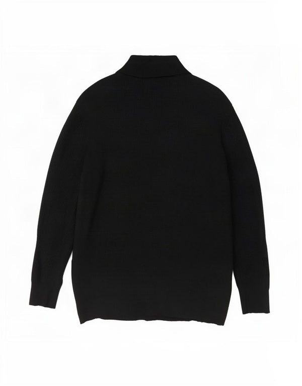 Marks & Spencer Damen Longline Open Cardigan Pullover UK 18 XL Schwarz