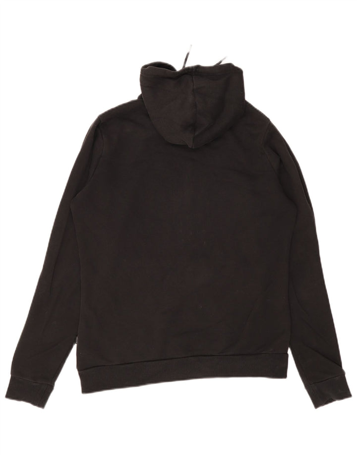 Puma Damen Graphic Hoodie Pullover UK 12 Medium Schwarz
