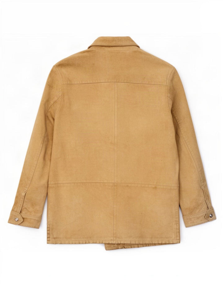 Martin Eden Damen Wildlederjacke IT 42 Medium Beige Leder