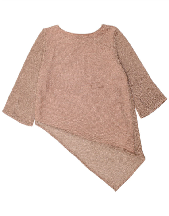 Marks & Spencer Damen Per Una Asymmetrisches Kleid UK 14 Mittelrosa meliert