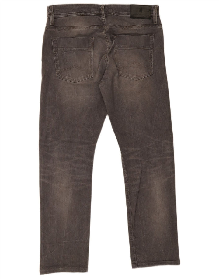 Marlboro Classics Herren Regular Tapered Jeans W34 L30 Grau