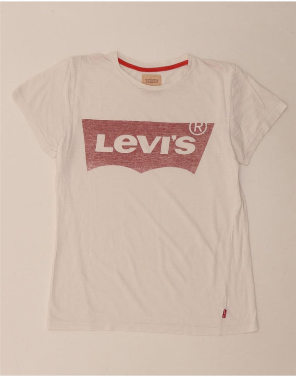 LEVI'S Jungen T-Shirt mit Grafik, 13–14 Jahre, Weiß