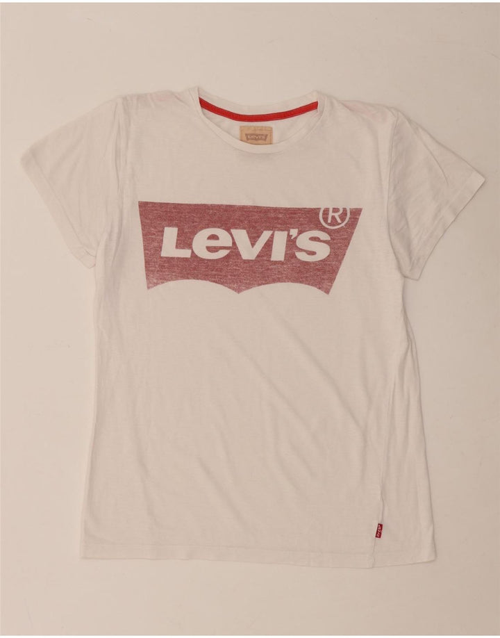 LEVI'S Jungen T-Shirt mit Grafik, 13–14 Jahre, Weiß